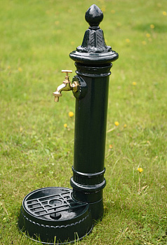 Алюминиевая садовая колонка для воды зеленая GLQ 1488